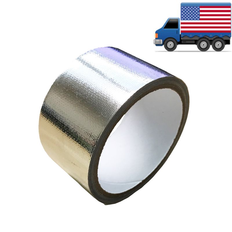 2" 15FT Silver Intake Heat Reflective Tape Wrap Selfadhesive High Temperature eBay